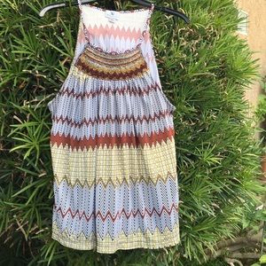 Beaded gold brown tank top. In very. S petite